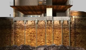 Atlas Resistance pier steel foundation pier driven to load-bearing strata